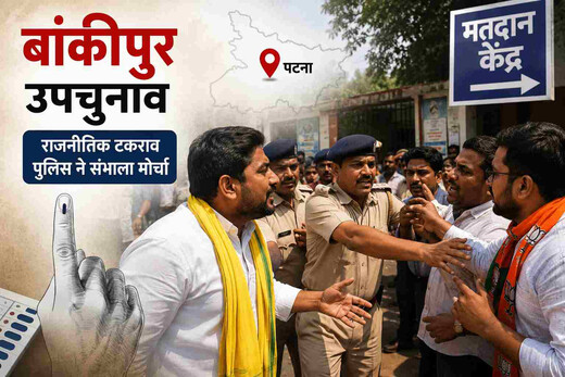 बांकीपुर उपचुनाव : मतदान के दौरान भिड़े भाजपा-जन सुराज समर्थक, पुलिस ने संभाला मोर्चा